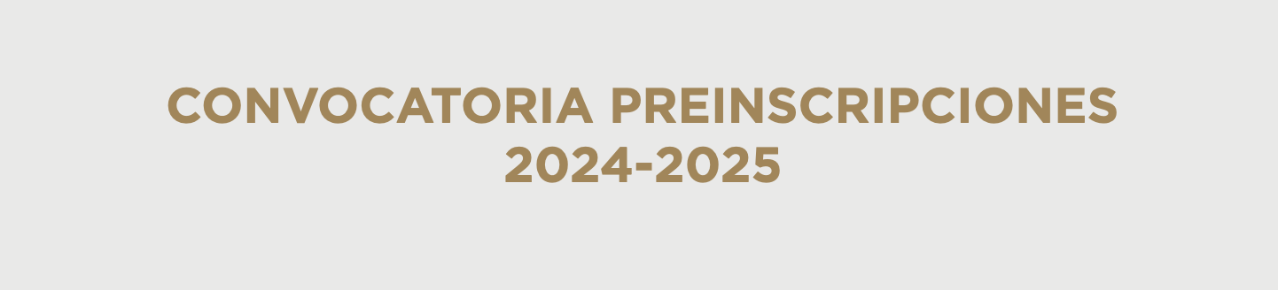 PREINSCRIPCIONES 2024-2025